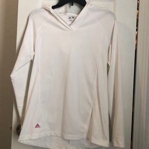 Adidas ClimaLite White Hoodie